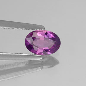 0.54 ct Violet Sapphire Stone, Natural Sapphire in Oval Facet Shape for Sale
