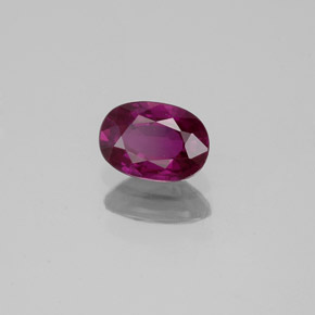 0.62 ct Violet Sapphire Stone, Natural Sapphire in Oval Facet Shape for Sale