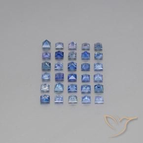 Sapphire Gemstones in 3.2 x 3.1 mm Size for Sale, Sapphire Stones in Baby Blue Color