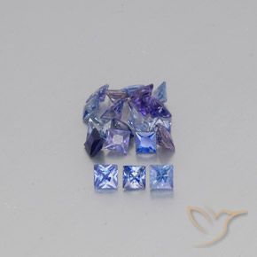 Saphirs taille princesse - Pierres précieuses de haute
