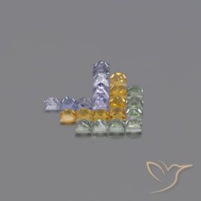 Sapphire Gemstones in 2.6 x 2.6 mm Size for Sale, Sapphire Stones in Multicolor Color
