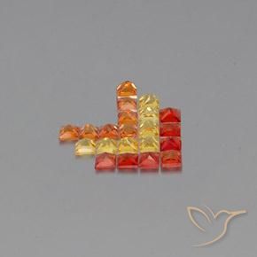 Sapphire Gemstones in 2.6 x 2.6 mm Size for Sale, Sapphire Stones in Multicolor Color