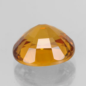 Sapphire Gemstone in 9.4 x 8.4 mm Size for Sale, Sapphire Stone in Yellow Golden Color