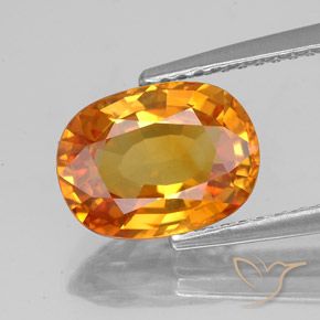 Yellow Sapphire 3 Carat Oval From Thailand Gemstone