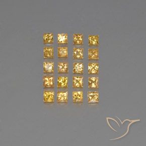 0.1ct Princess-Cut Yellow Golden Sapphire Gem for sale 0.1ct Princess-Cut Yellow Golden Sapphire Gem (ID: 354092)