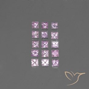 2.48 ct Loose Purple Sapphire, 2.8 x 2.8 mm Princess Cut From Tanzania, Photo A