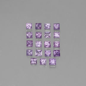 Pinkish Iris Violet Сапфир Камень - 0.2ct Огранка Принцесса (ID: 354126)