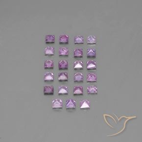 Sapphire Gemstones in 2.6 x 2.6 mm Size for Sale, Sapphire Stones in Medium Pinkish Purple Color