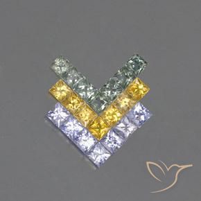 3.08 ct Princess Cut Sapphire, 2.7 x 2.7 mm From Tanzania, Photo A
