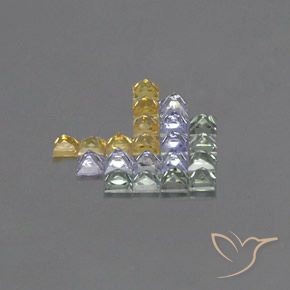 Sapphire Gemstones in 2.7 x 2.6 mm Size for Sale, Sapphire Stones in Multicolor Color