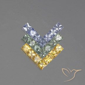 2.8 ct Loose Princess Cut Sapphire, 2.6 x 2.6 mm From Tanzania, Photo A