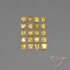 2.5ct Princess-Cut Yellow Golden Sapphire for sale thumb image of 2.5ct Princess-Cut Yellow Golden Sapphire (ID: 354178)