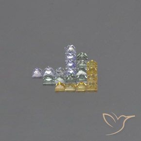 Sapphire Gemstones in 2.6 x 2.6 mm Size for Sale, Sapphire Stones in Multicolor Color