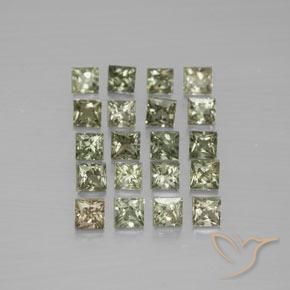 Medium Green Сапфир Камень - 0.1ct Огранка Принцесса (ID: 354283)