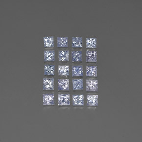 Light Blue Sapphire Gem - 0.2ct Princess-Cut (ID: 354393)