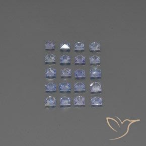 Sapphire Gemstones in 3 x 3 mm (calibrated) Size for Sale, Sapphire Stones in Light Blue Color