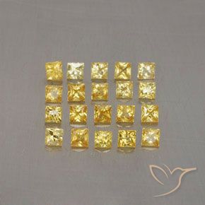 0.1ct Princess-Cut Yellow Golden Sapphire for sale thumb image of 0.1ct Princess-Cut Yellow Golden Sapphire (ID: 354458)