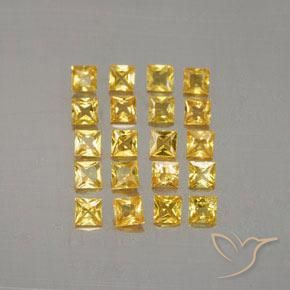 Золотой Сапфир Камень - 0.1ct Огранка Принцесса (ID: 354464)