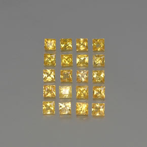 Золотой Сапфир Камень - 0.1ct Огранка Принцесса (ID: 354539)