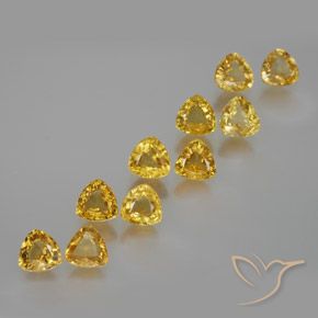 Dorado Zafiro Gema - 0.4ct Forma trillón (ID: 356667)