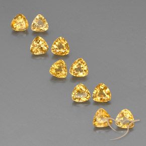 Dorado claro Zafiro Gema - 0.5ct Forma trillón (ID: 356673)