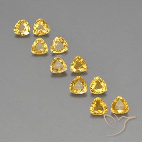 Dorado Zafiro Gema - 0.4ct Forma trillón (ID: 356674)
