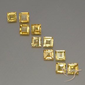 Dorado Zafiro Gema - 0.5ct Forma cuadrada (ID: 357070)