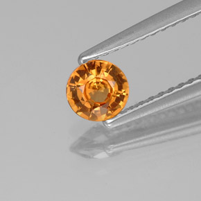 Naranja albaricoque Zafiro Gema - 0.5ct Faceta Redonda (ID: 357264)