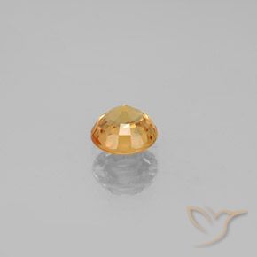 Sapphire Gemstone in 5.5 mm (calibrated) Size for Sale, Sapphire Stone in Gold Color