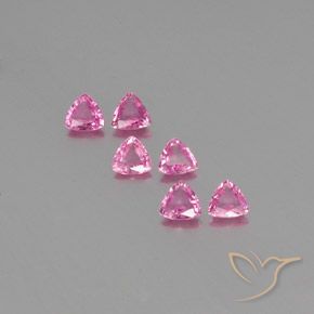 Rosado púrpura real Zafiro Gema - 0.2ct Forma trillón (ID: 357643)