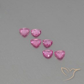 Sapphire Gemstones in 4 x 4 mm (calibrated) Size for Sale, Sapphire Stones in Royal Purple Pink Color