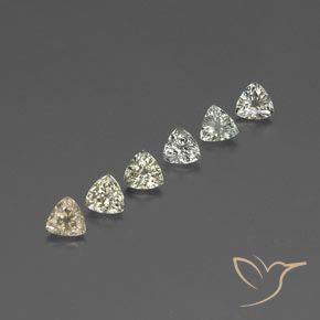 1.89 ctw Yellow Sapphire Stones, Natural Sapphire in Trillion Facet Shape for Sale
