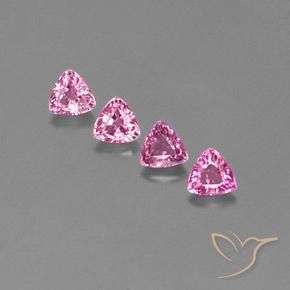 Rosa scuro Zaffiro Gem - 0.3ct Sfaccettatura trilliant (ID: 358315)