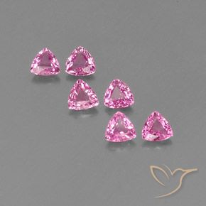 Medium Pink Сапфир Камень - 0.3ct Огранка Триллион Фасетная (ID: 358317)