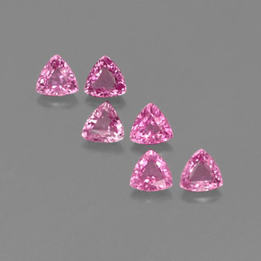 Royal Purple Pink Zaffiro Gem - 0.3ct Sfaccettatura trilliant (ID: 358318)