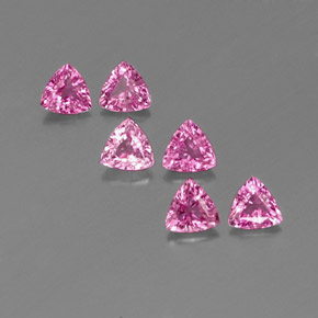 Rosado púrpura real Zafiro Gema - 0.3ct Forma trillón (ID: 358323)