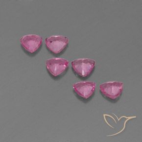 Sapphire Gemstones in 4 x 4 mm (calibrated) Size for Sale, Sapphire Stones in Royal Purple Pink Color