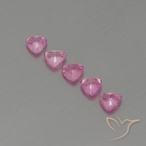 Sapphire Gemstones in 4 x 4 mm (calibrated) Size for Sale, Sapphire Stones in Pink Color