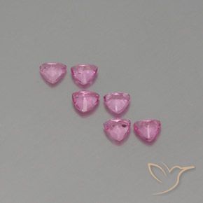 Sapphire Gemstones in 4 x 4 mm (calibrated) Size for Sale, Sapphire Stones in Pink Color
