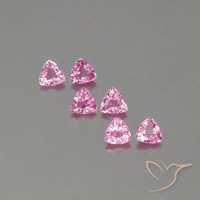 Rosa Zafiro Gema - 0.3ct Forma trillón (ID: 358330)