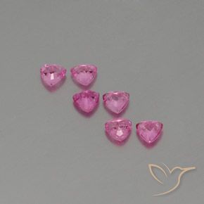 Sapphire Gemstones in 4 x 4 mm (calibrated) Size for Sale, Sapphire Stones in Pink Color