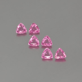 Rosa Zafiro Gema - 0.3ct Forma trillón (ID: 358335)