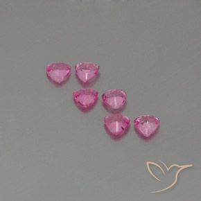 Sapphire Gemstones in 3.9 x 3.8 mm Size for Sale, Sapphire Stones in Royal Purple Pink Color