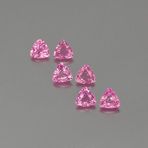Pink Sapphire Gem - 0.3ct Trillion Facet (ID: 358337)