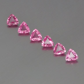 Royal Purple Pink Sapphire Gem - 0.3ct Trillion Facet (ID: 358439)