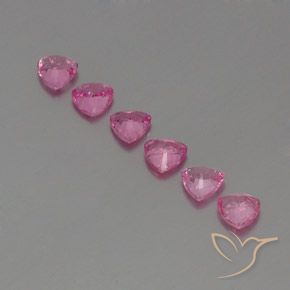 Sapphire Gemstones in 4 x 4 mm (calibrated) Size for Sale, Sapphire Stones in Pink Color