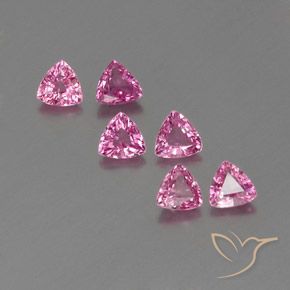 Royal Purple Pink Сапфир Камень - 0.3ct Огранка Триллион Фасетная (ID: 358497)