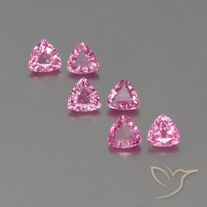 Intense Pink Sapphire Gem - 0.3ct Trillion Facet (ID: 358499)