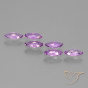 Sapphire Gemstones in 5.9 x 3 mm Size for Sale, Sapphire Stones in Electric Purple Color