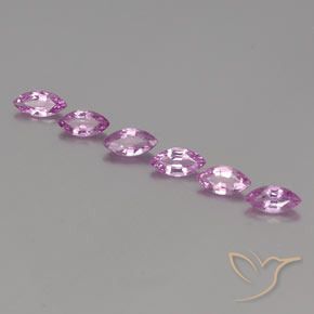 1.62 ctw Pink Sapphire Gemstones, Sapphire Gems in Marquise Facet Shape for Sale.